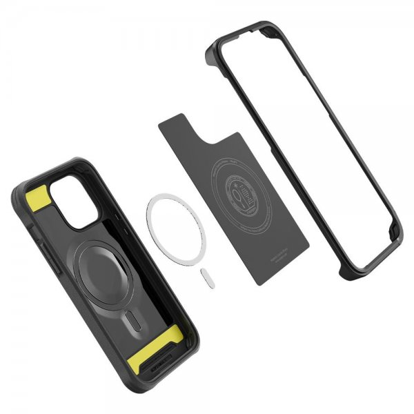 Spigen iPhone 14 Pro Max -suojakuori Geo Armor 360 MagFit musta