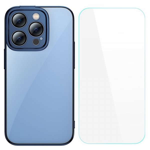 Baseus iPhone 14 Pro Max -kuori Glitter Series, sininen