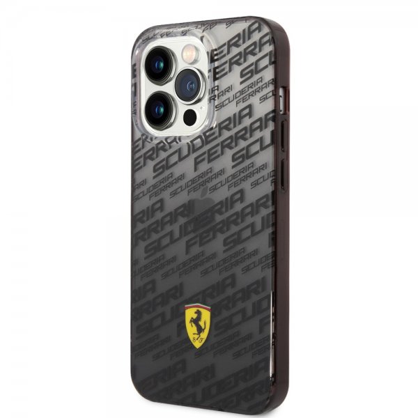 Ferrari iPhone 14 Pro Max Suojakuori Gradient Scuderia Musta