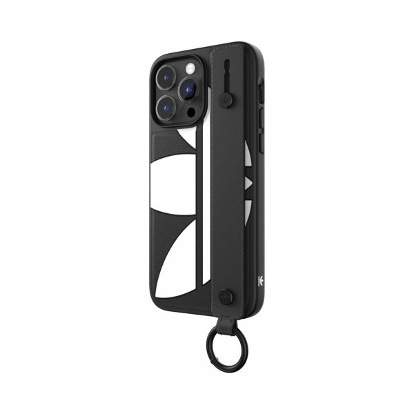 Adidas iPhone 14 Pro Max Kuori Käsihihnalla Musta Valkoinen
