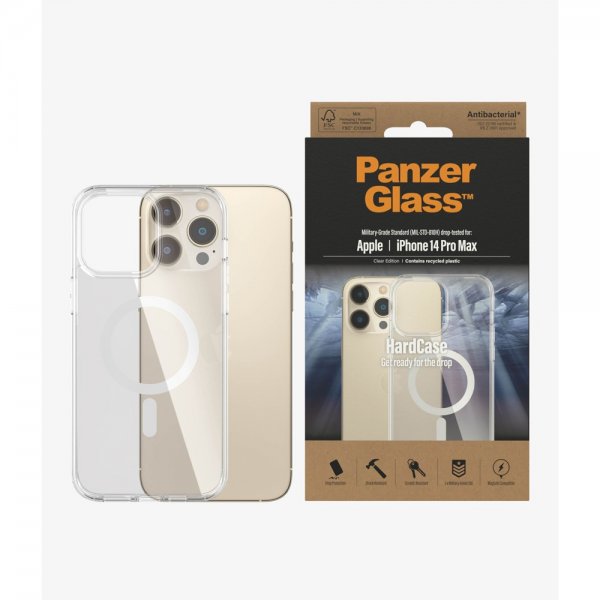PanzerGlass iPhone 14 Pro Max Kuori HardCase MagSafe Läpinäkyvä