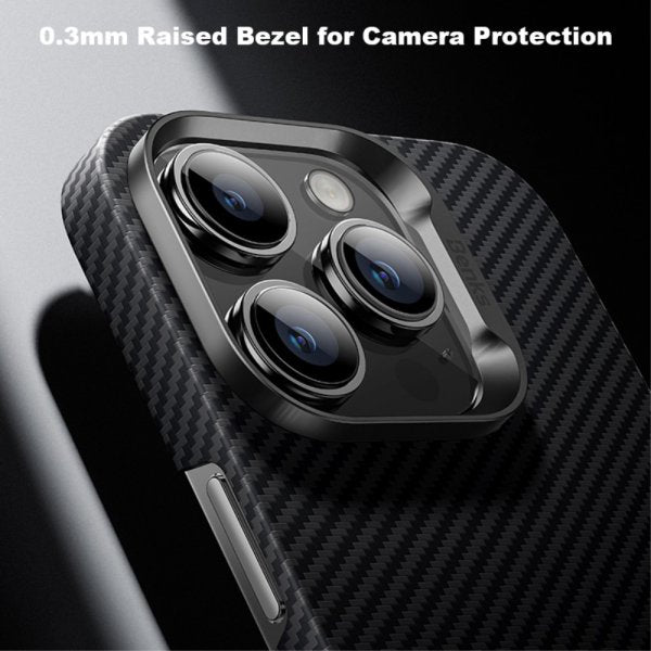 Benks iPhone 14 Pro Max -kuori, Kevlar MagSafe, musta