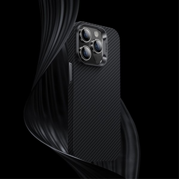 Benks iPhone 14 Pro Max -kuori, Kevlar MagSafe, musta