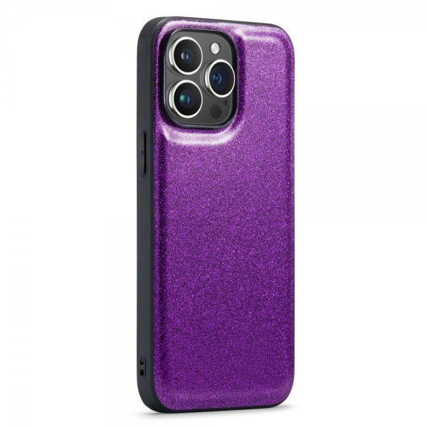 Dg.Ming iPhone 14 Pro Max -kuori M3-sarjan irrotettava korttikotelo, violetti