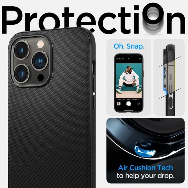 Spigen iPhone 14 Pro Max -kuori Mag Armor MagFit Matte Black