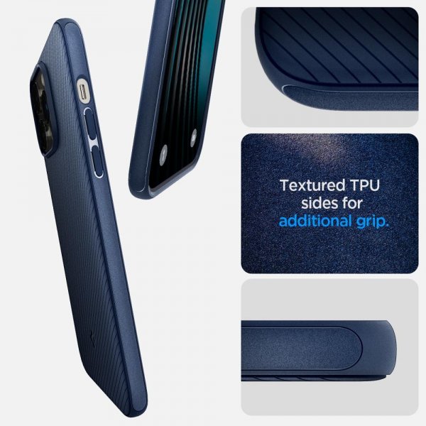 Spigen iPhone 14 Pro Max Suojakuori Mag Armor MagFit Navy Blue