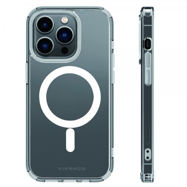 Vivanco iPhone 14 Pro Max Kuori Mag Steady Läpinäkyvä