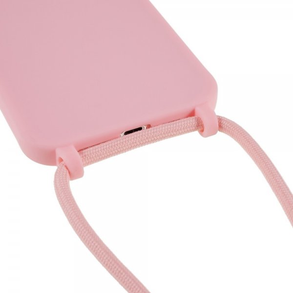 iPhone 14 Pro Max kuori hihnalla, pinkki