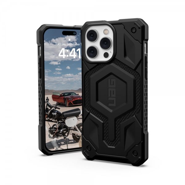 Urban Armor Gear (UAG) iPhone 14 Pro Max -suojakuori Monarch Pro MagSafe Kevlar Black
