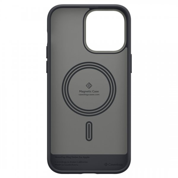 Caseology iPhone 14 Pro Max -suojakuori Nano Pop Mag Black Sesame