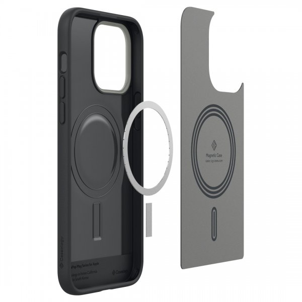 Caseology iPhone 14 Pro Max -suojakuori Nano Pop Mag Black Sesame