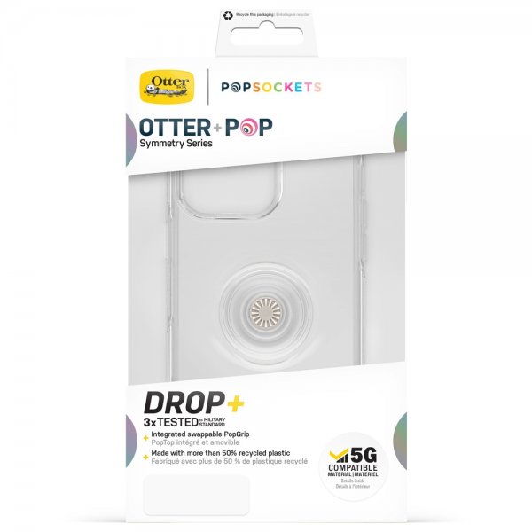 Otterbox iPhone 14 Pro Max Suojakuori Otter+Pop Symmetry Clear Kirkas Pop