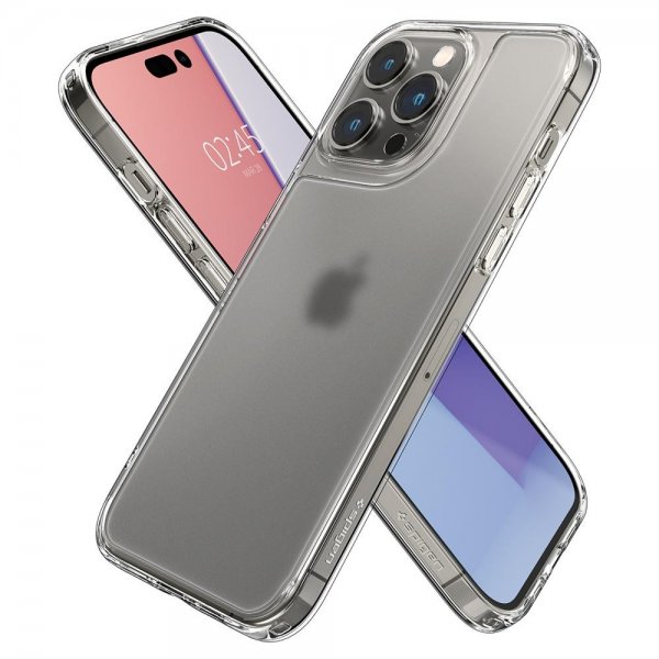Spigen iPhone 14 Pro Max -suojakuori Quartz Hybrid Matte Clear