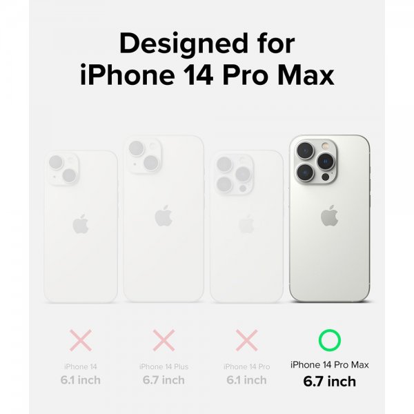 Ringke iPhone 14 Pro Max -silikonikuori, Deep Purple