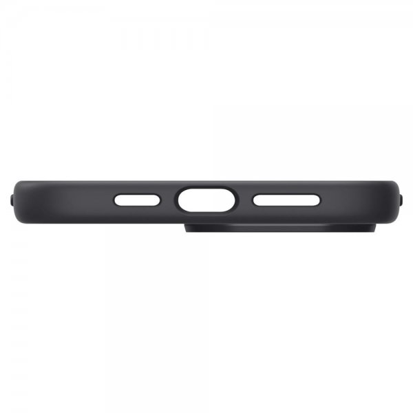 Spigen iPhone 14 Pro Max -kuori Silicone Fit MagFit Musta