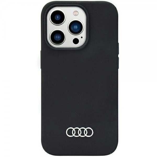 Audi iPhone 14 Pro Max Silikonikuori Musta