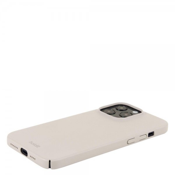 Holdit iPhone 14 Pro Max -kuori Slim Case Light Beige