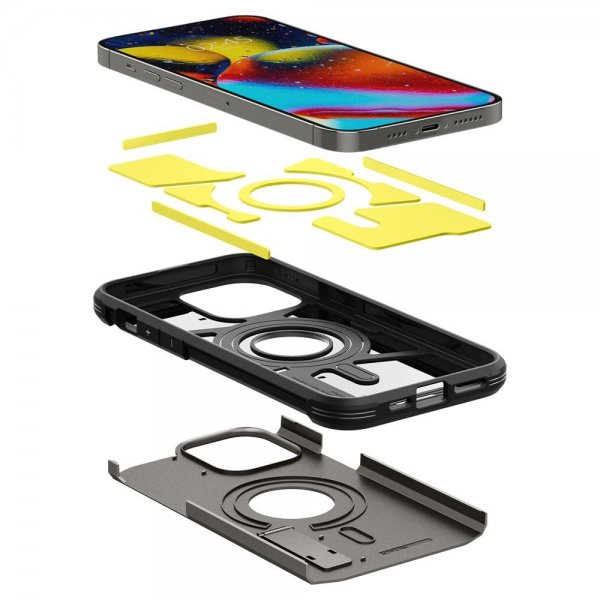 Spigen iPhone 14 Pro Max Tough Armor MagFit -suojakuori, Gunmetal