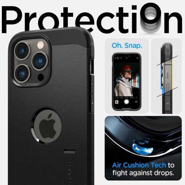 Spigen iPhone 14 Pro Max -suojakuori Tough Armor MagFit, musta