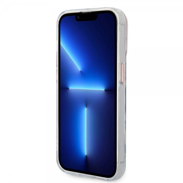 Guess iPhone 14 Pro Max -kuori läpinäkyvä MagSafe pinkki läpinäkyvä