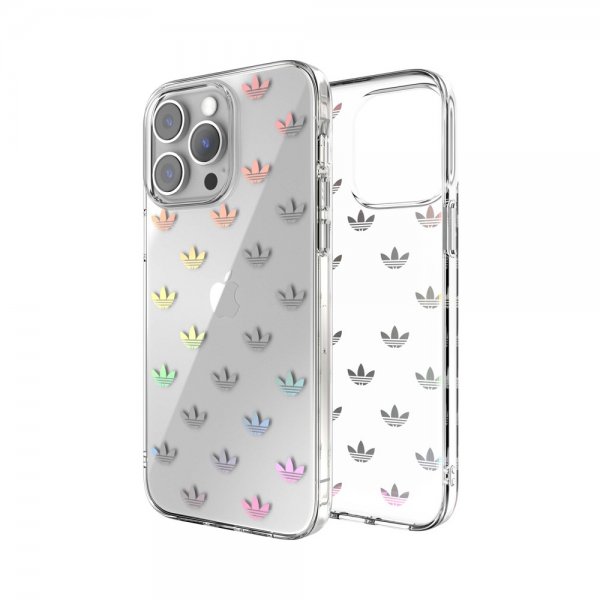 Adidas iPhone 14 Pro Max -kuori, Trefoil Clear Case, läpinäkyvä