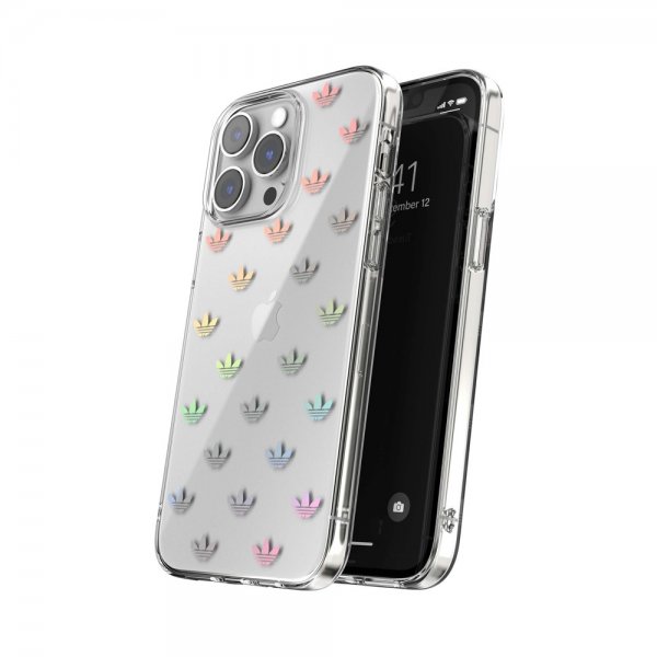 Adidas iPhone 14 Pro Max -kuori, Trefoil Clear Case, läpinäkyvä