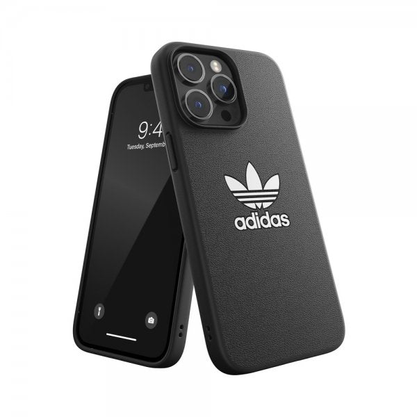 Adidas iPhone 14 Pro Max Kuori Trefoil Snap Case Musta