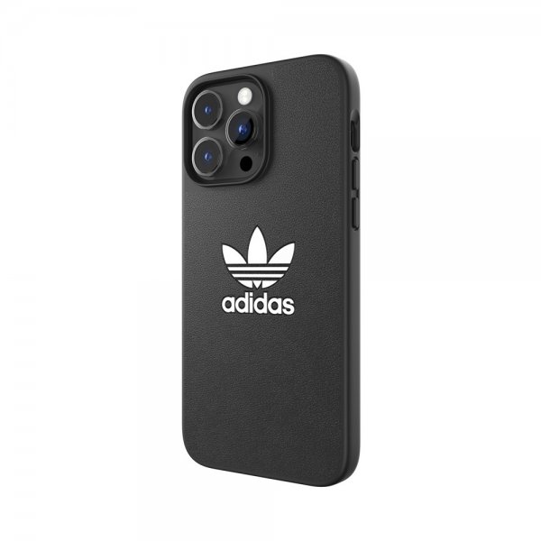 Adidas iPhone 14 Pro Max Kuori Trefoil Snap Case Musta