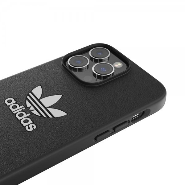 Adidas iPhone 14 Pro Max Kuori Trefoil Snap Case Musta