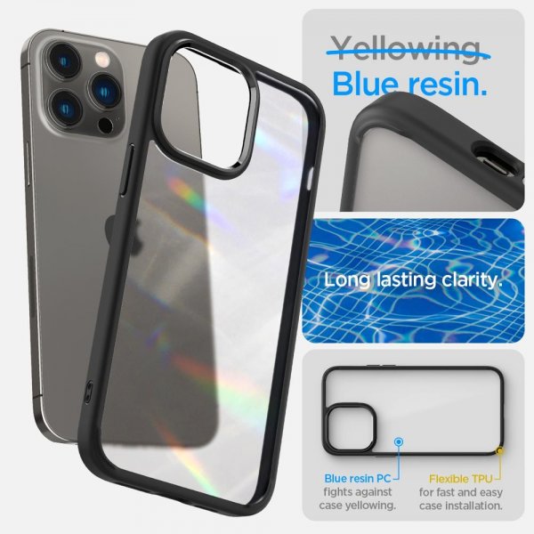 Spigen iPhone 14 Pro Max Ultra Hybrid Frost Black -kuori