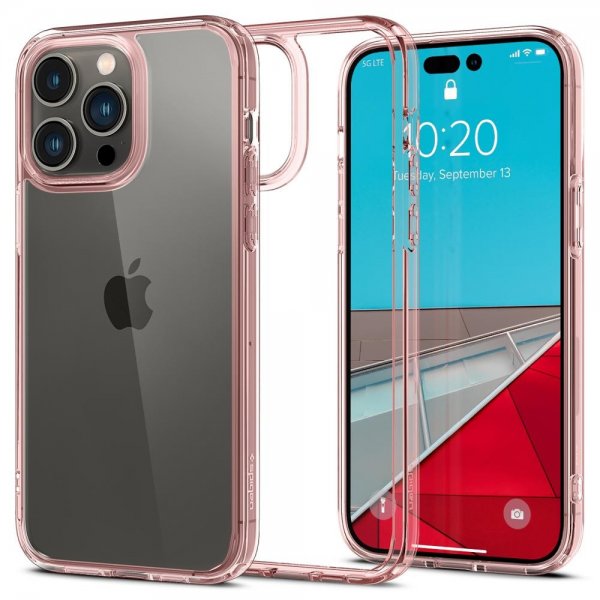 Spigen iPhone 14 Pro Max Suojakuori Ultra Hybrid Rose Crystal