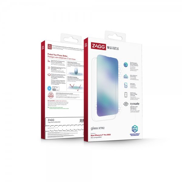 ZAGG InvisibleShield iPhone 14 Pro Max -näytönsuoja Glass XTR2