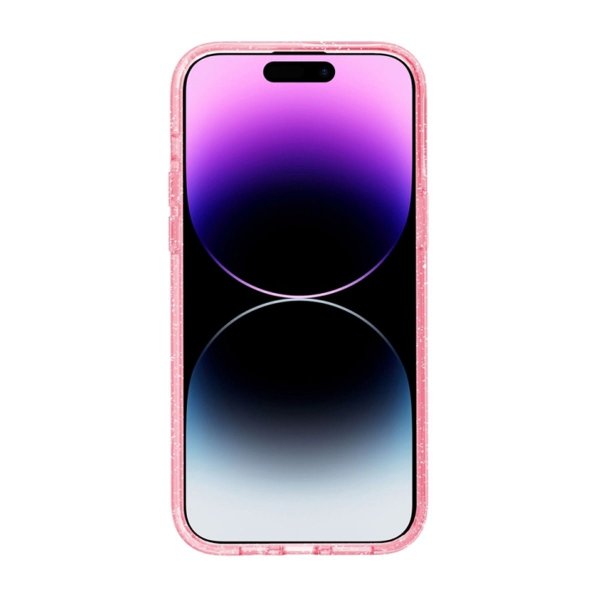 iPhone 14 Pro Kuori Glitter MagSafe Vaaleanpunainen