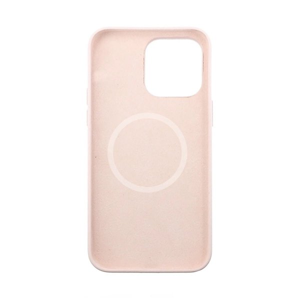 Rvelon iPhone 14 Pro Kuori Silikoni MagSafe Hiekkaruusu