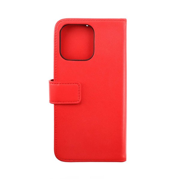 Rvelon iPhone 14 Pro Kotelo Aitoa nahkaa Korttipaikka Punainen