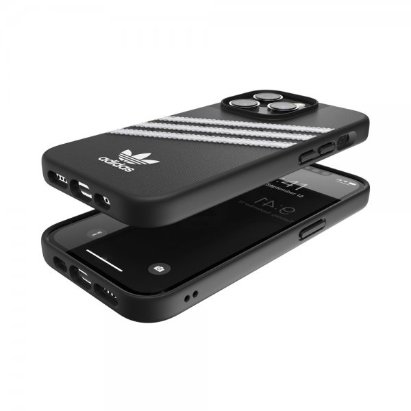 Adidas iPhone 14 Pro Kuori 3 Stripes Snap Case Musta Valkoinen