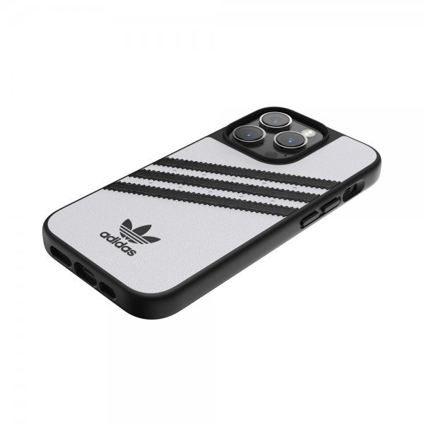 Adidas iPhone 14 Pro Kuoret 3 Stripes Snap Case Valkoinen Musta
