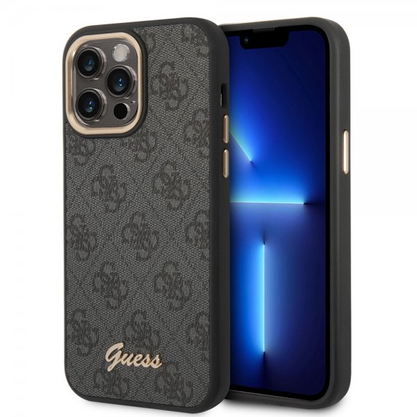 Guess iPhone 14 Pro kuori 4G Logo Musta
