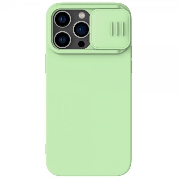 Nillkin iPhone 14 Pro -suojakuori CamShield Silky MagSafe, vihreä