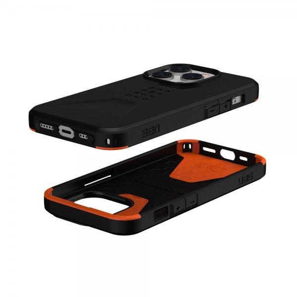 Urban Armor Gear (UAG) iPhone 14 Pro -suojakuori Civilian, musta