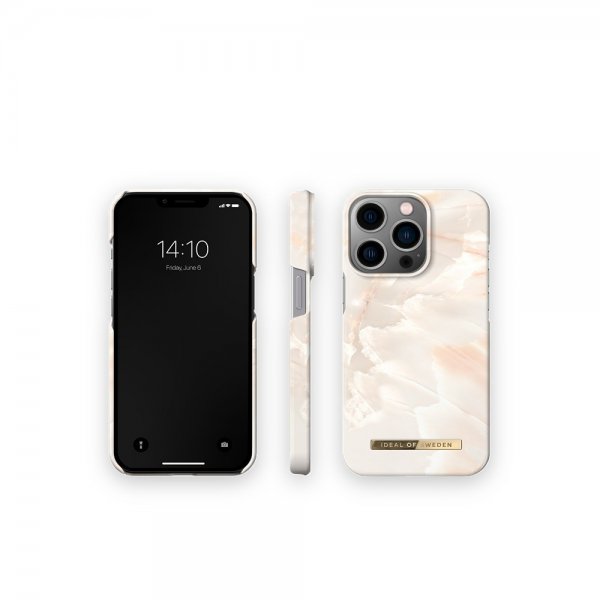 Ideal of Sweden iPhone 14 Pro -suojakuori Fashion Case MagSafe Rose Pearl Marble