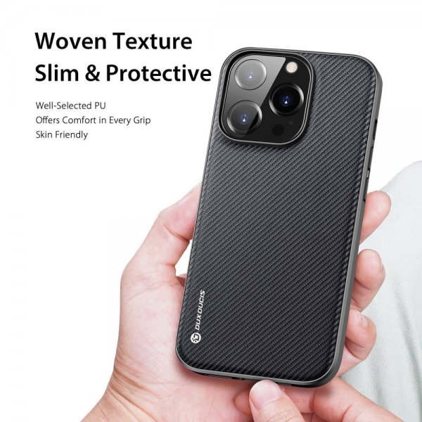 Dux Ducis iPhone 14 Pro Kuori FINO Series Musta