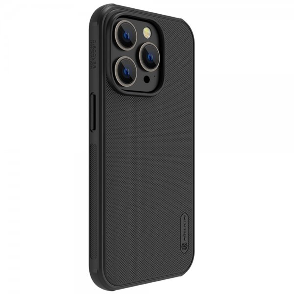 Nillkin iPhone 14 Pro -suojakuori Frosted Shield Pro MagSafe, musta