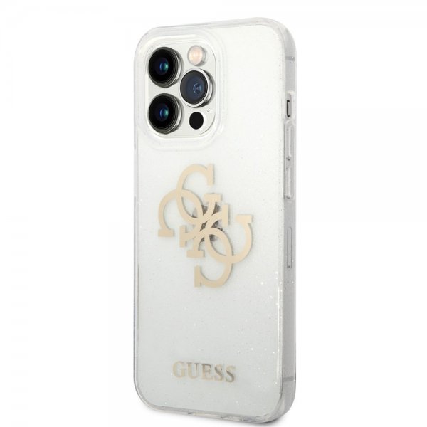 Guess iPhone 14 Pro Kuori Full Glitter Transparent
