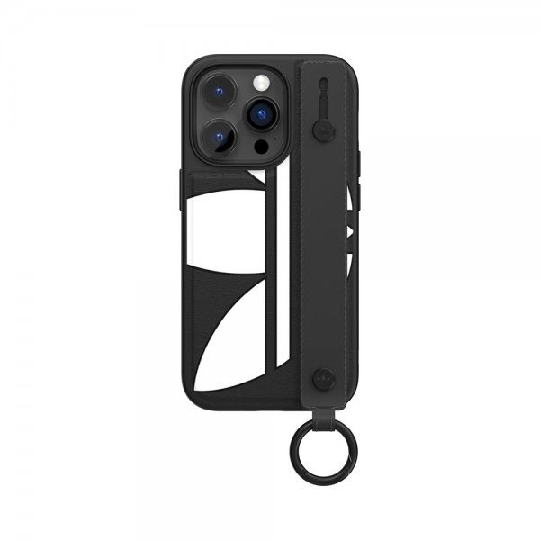 Adidas iPhone 14 Pro Kuori Käsihihnakotelo Musta Valkoinen