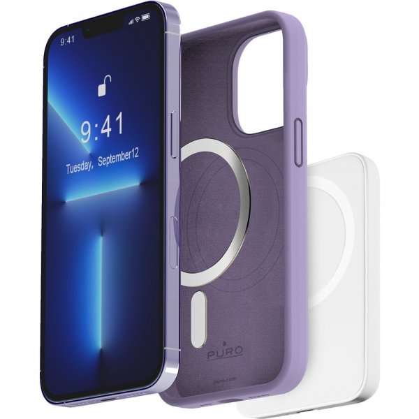 Puro iPhone 14 Pro -kuoret ICON Mag Lavender