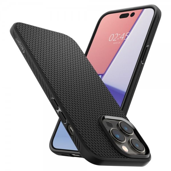 Spigen iPhone 14 Pro Kuori Liquid Air Matte Black