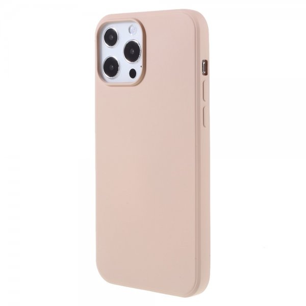 X-Level iPhone 14 Pro -suojakuori, nestemäinen silikoni, beige