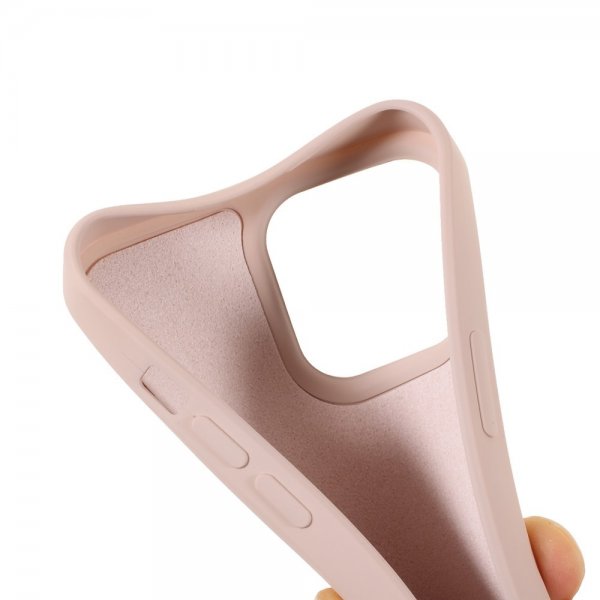 X-Level iPhone 14 Pro -suojakuori, nestemäinen silikoni, beige