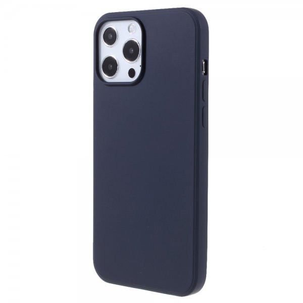 X-Level iPhone 14 Pro Kuori Liquid Silicone Tumman sininen